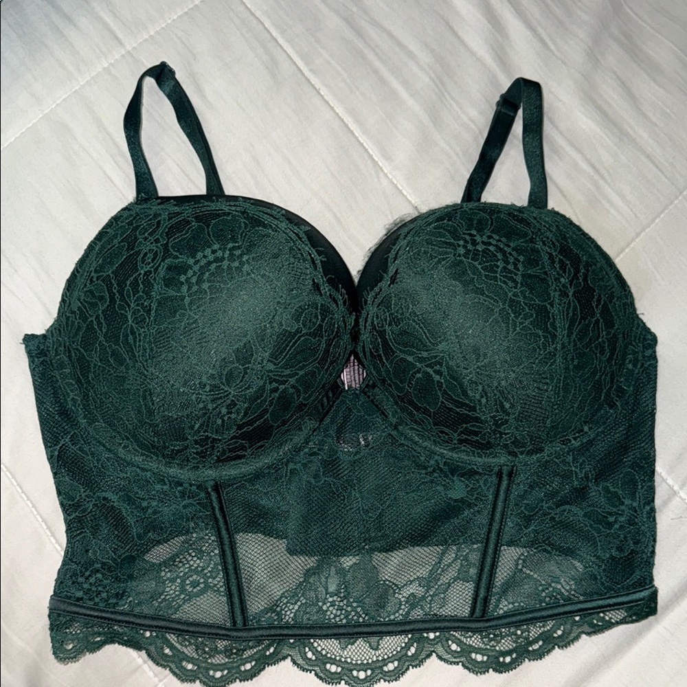Elegant Lace Bralette victoria secret Green